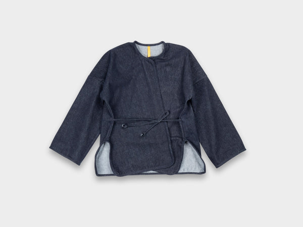 W-R20S7 "Cross Cardigan" Navy Slub Denim