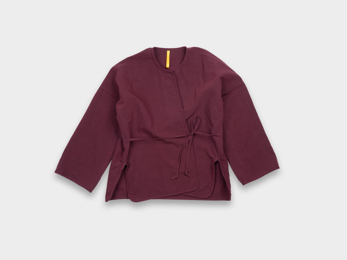 W-R20S7 "Cross Cardigan" Sap Linen