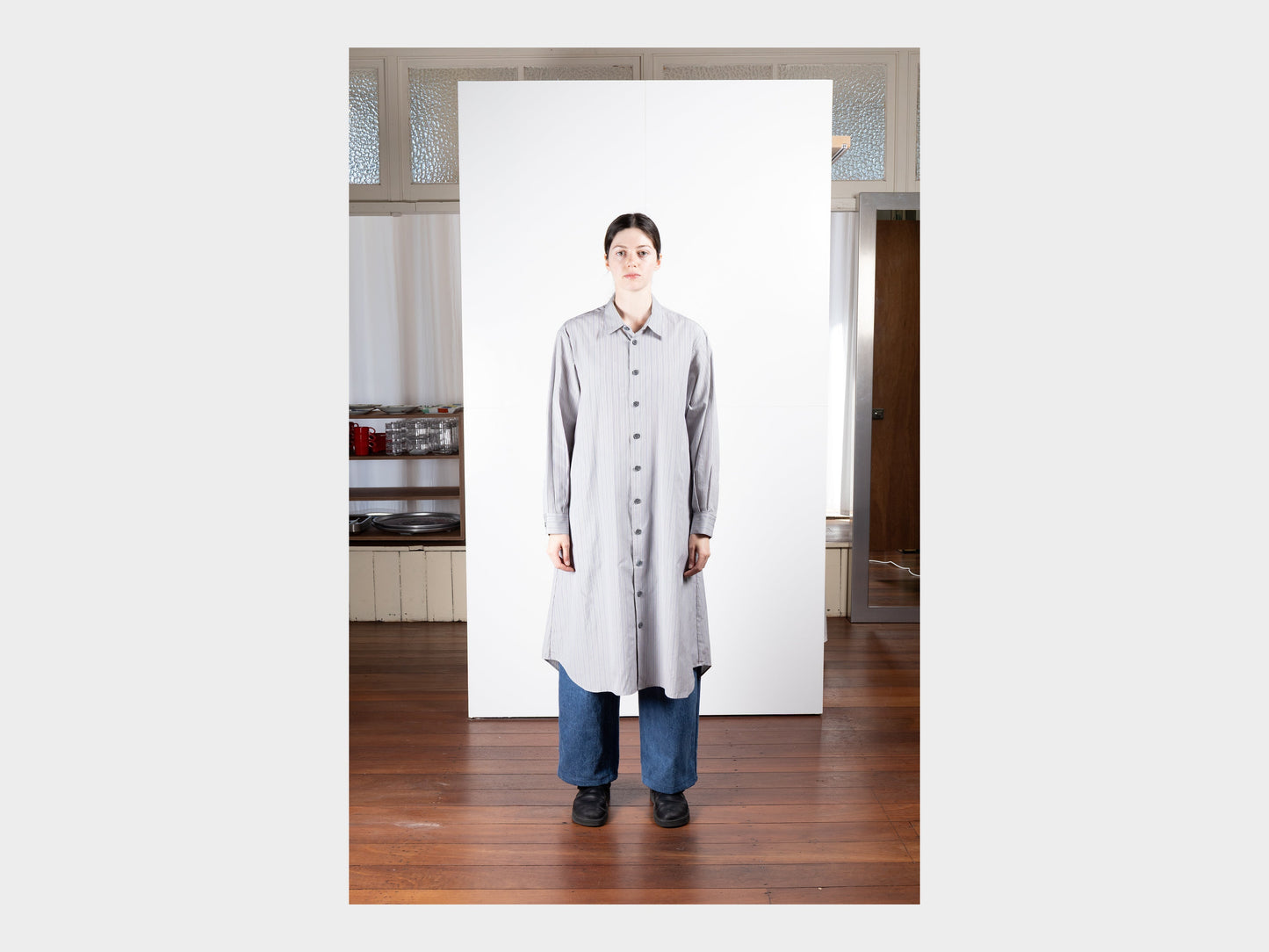 W–R21A1 "Shirt Dress" Grey Plot