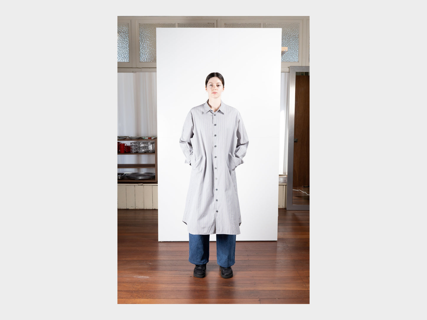 W–R21A1 "Shirt Dress" Grey Plot