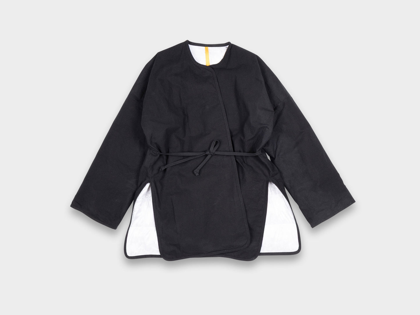 W–R21D7 "Down Cross Cardigan" Black Wax