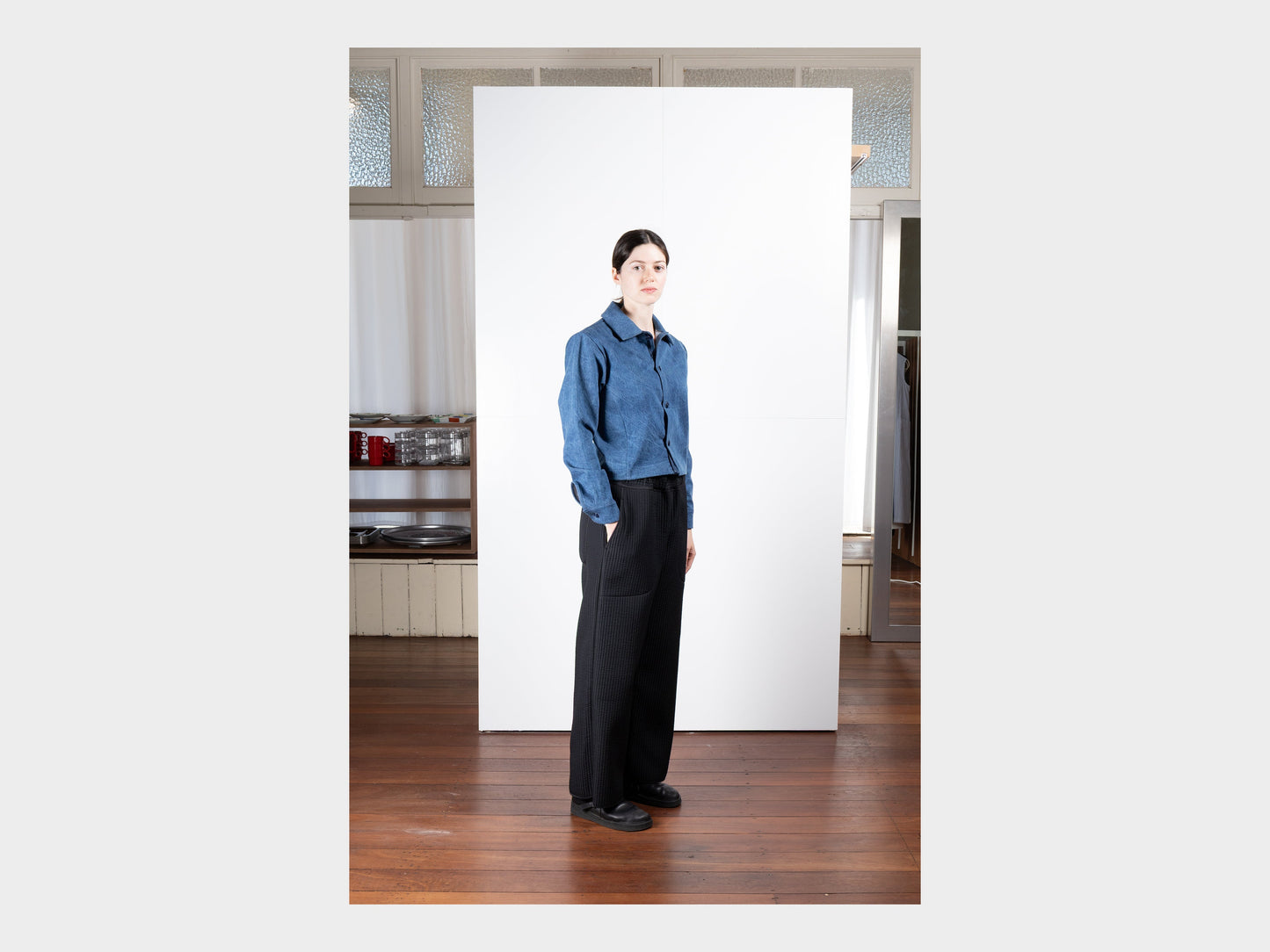 W–R21O3 "Soft Pants" Black Nubi