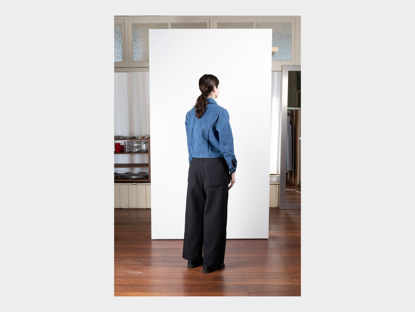 W–R21O3 "Soft Pants" Black Nubi