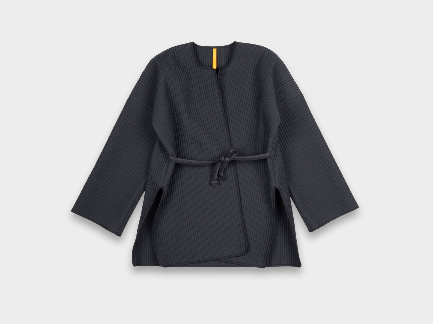 W–R21O7 "Long Cross Cardigan" Black Nubi