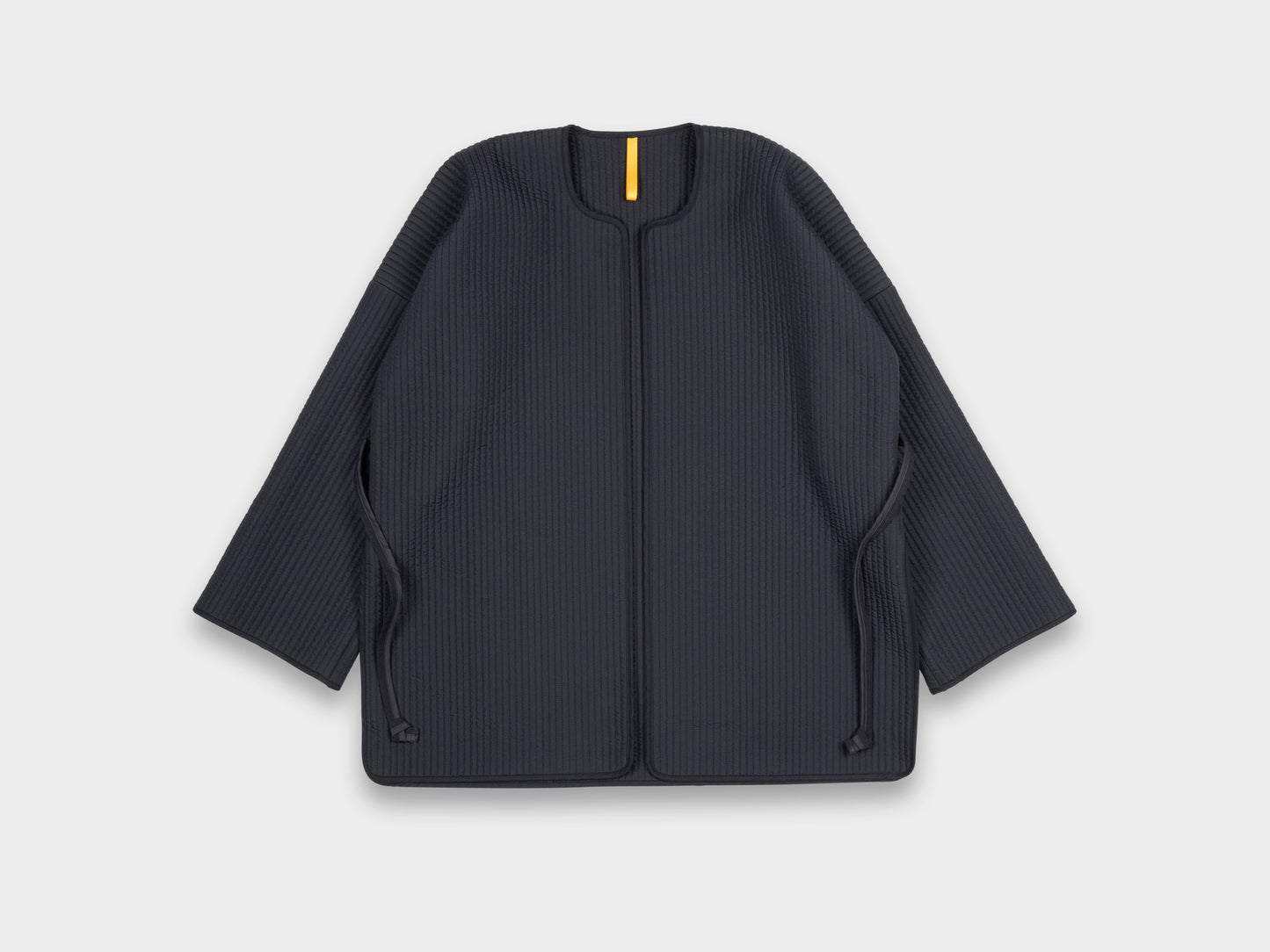 W–R21O7 "Long Cross Cardigan" Black Nubi