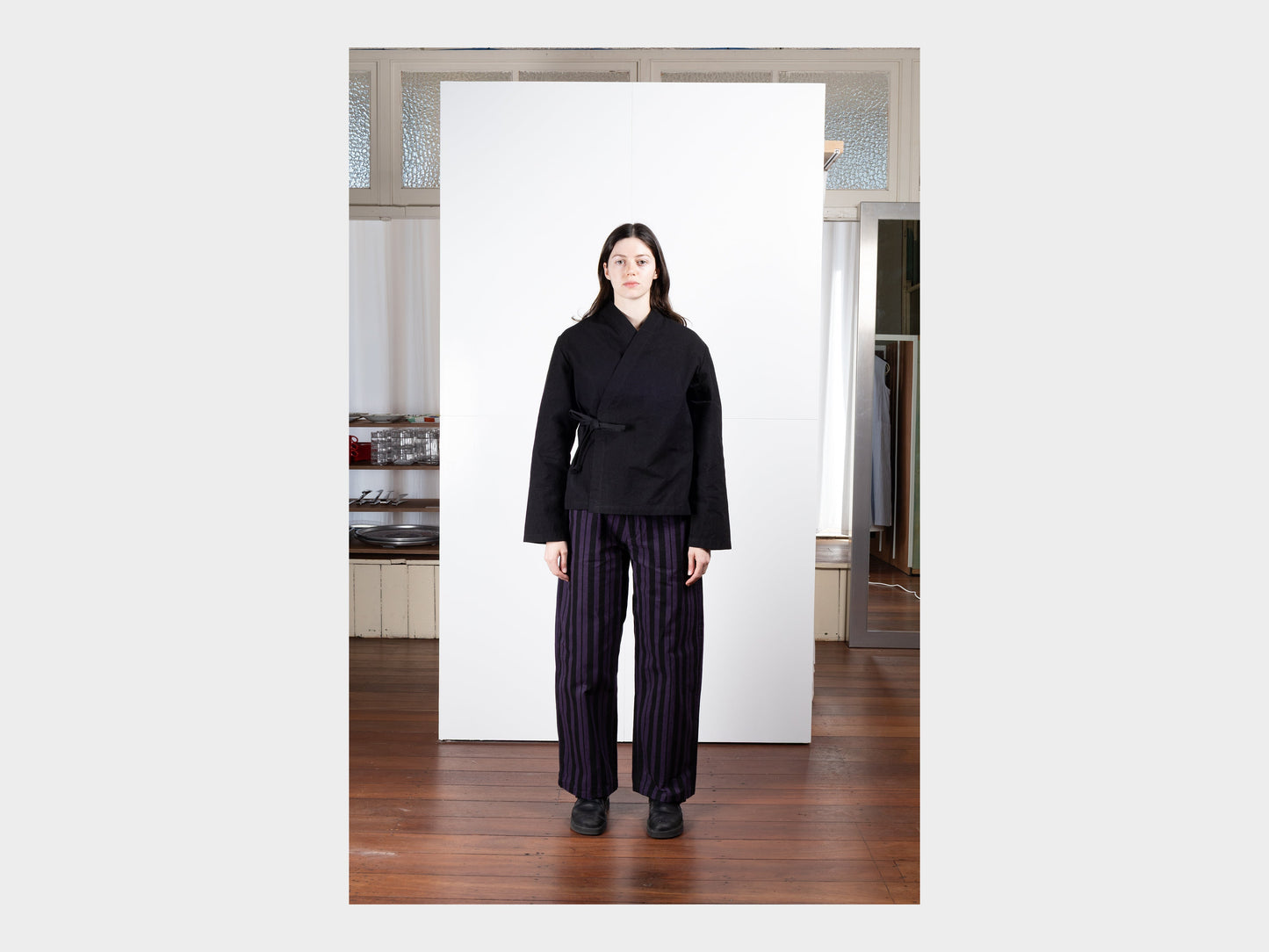 W–R21S8 "Jeogori Jacket" Black Wax