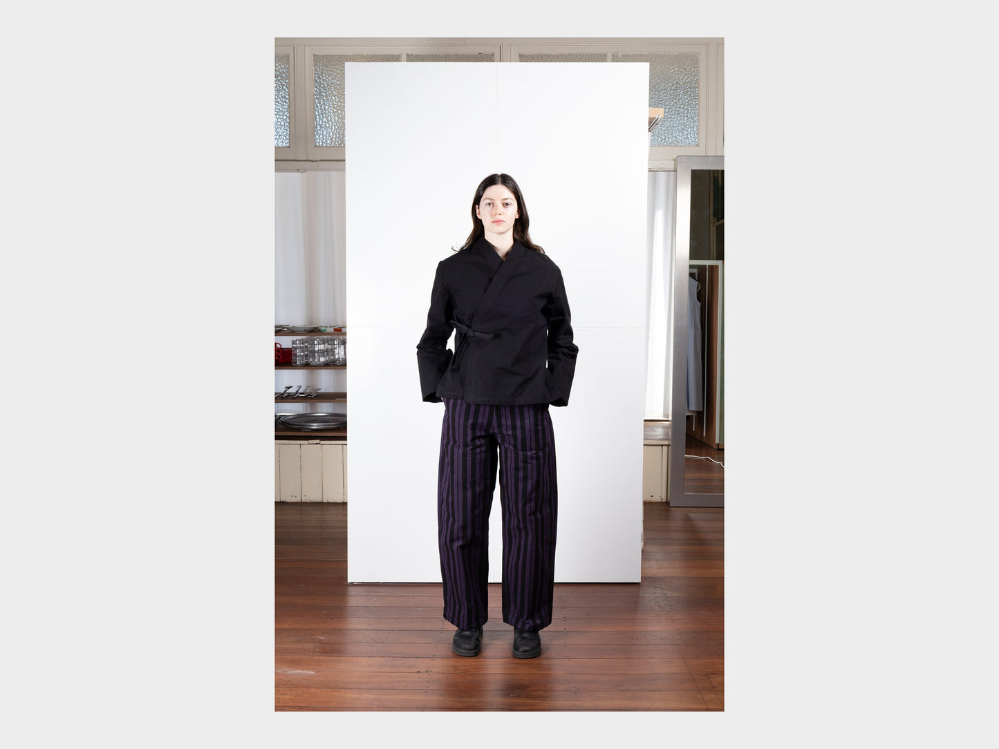 W–R21S8 "Jeogori Jacket" Black Wax