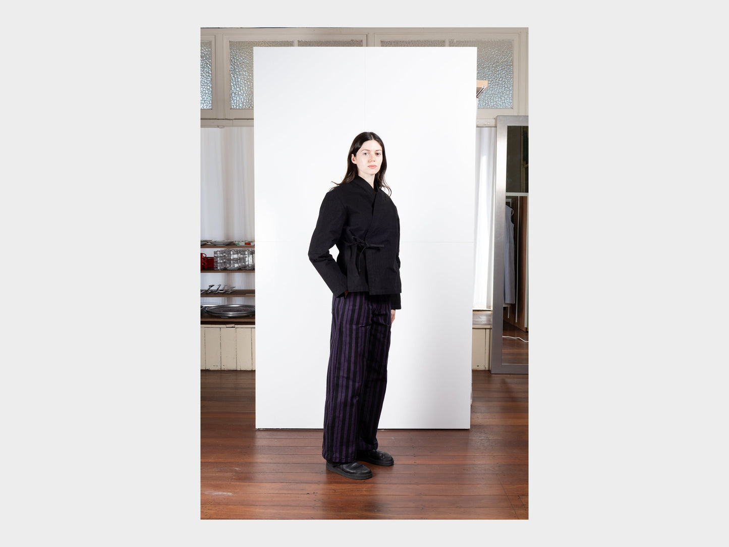 W–R21S8 "Jeogori Jacket" Black Wax