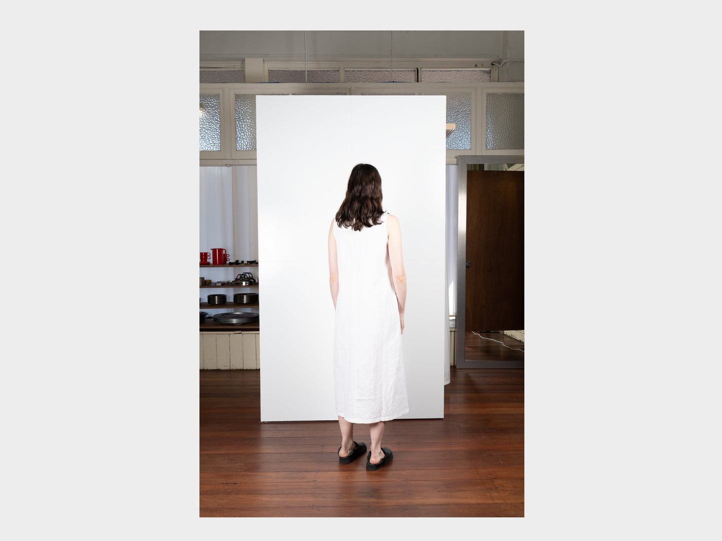 W-SPA5 "Round Dress" Shell Linen