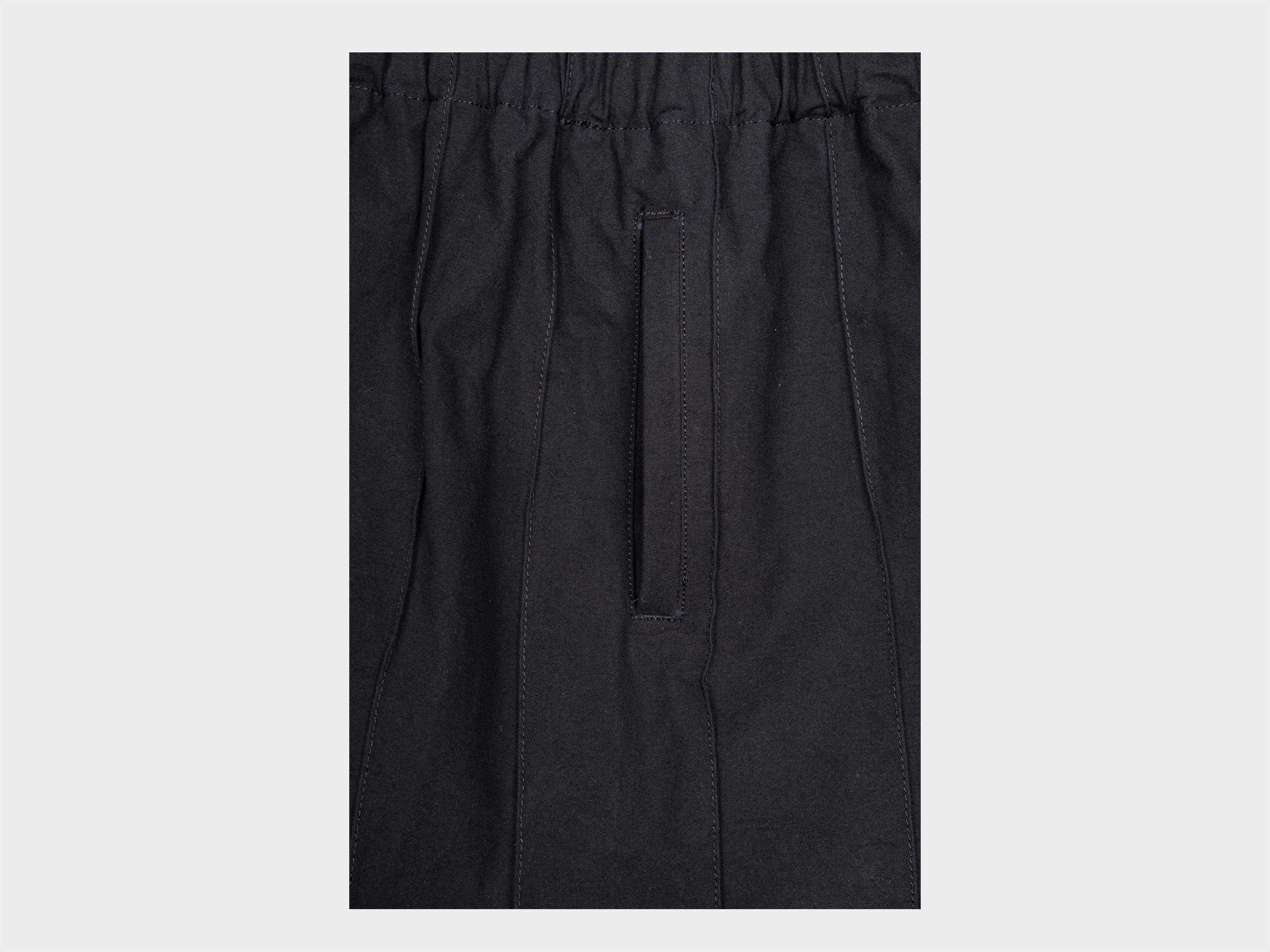 BELVET Classic Rigid Tuck pants M ブラック Classic Rigid Tuck pants – BELVET