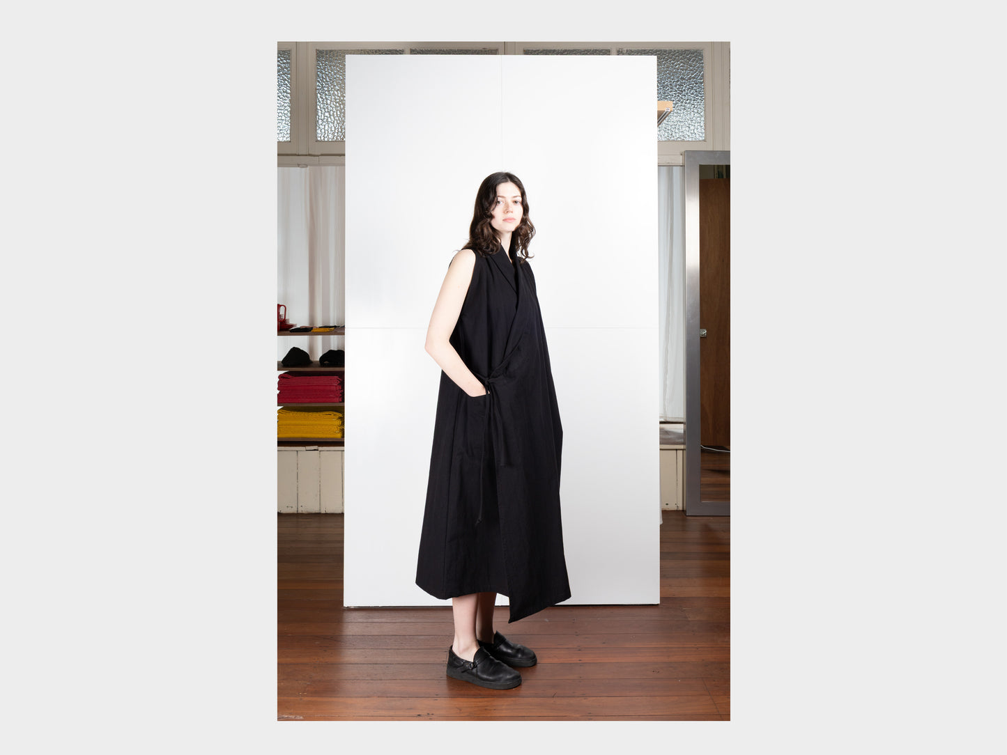 W-R0A8 "Jeogori Dress" Black Wash