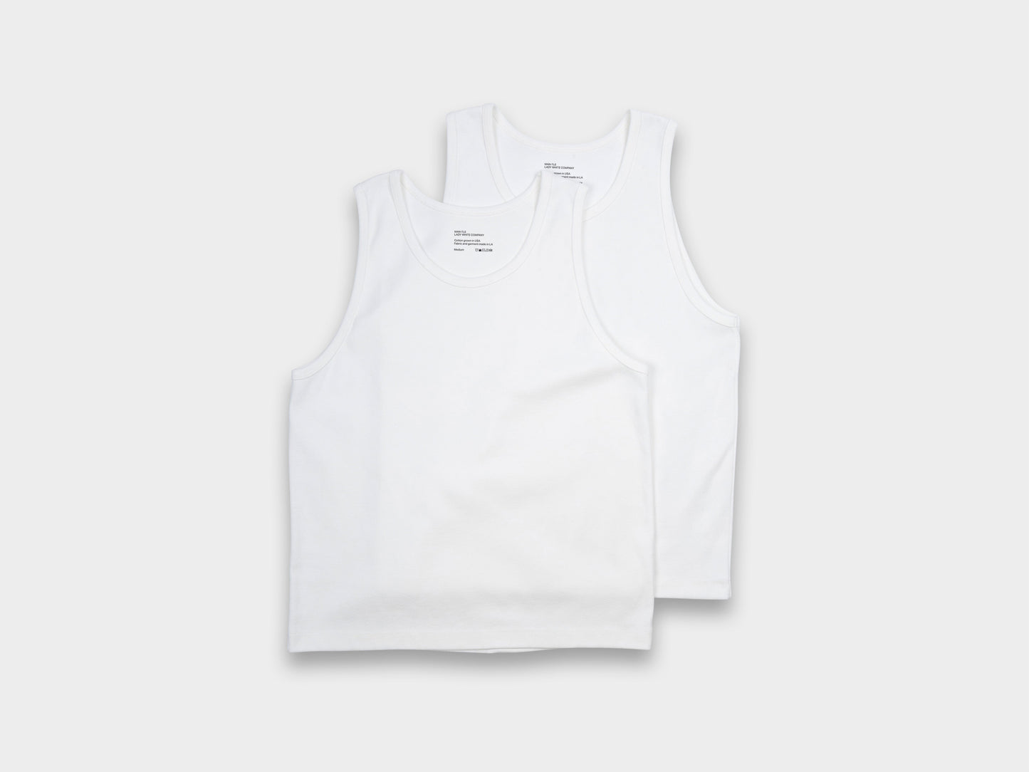LWT0 "Singlet 2P" White Rib