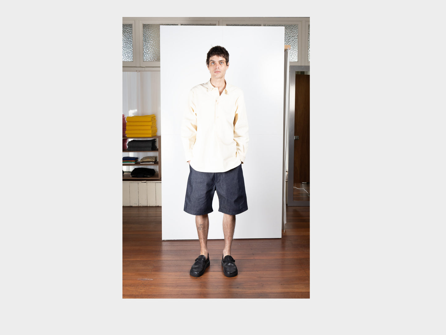 R21J7 "Jebok Shorts" Organic Raw Denim