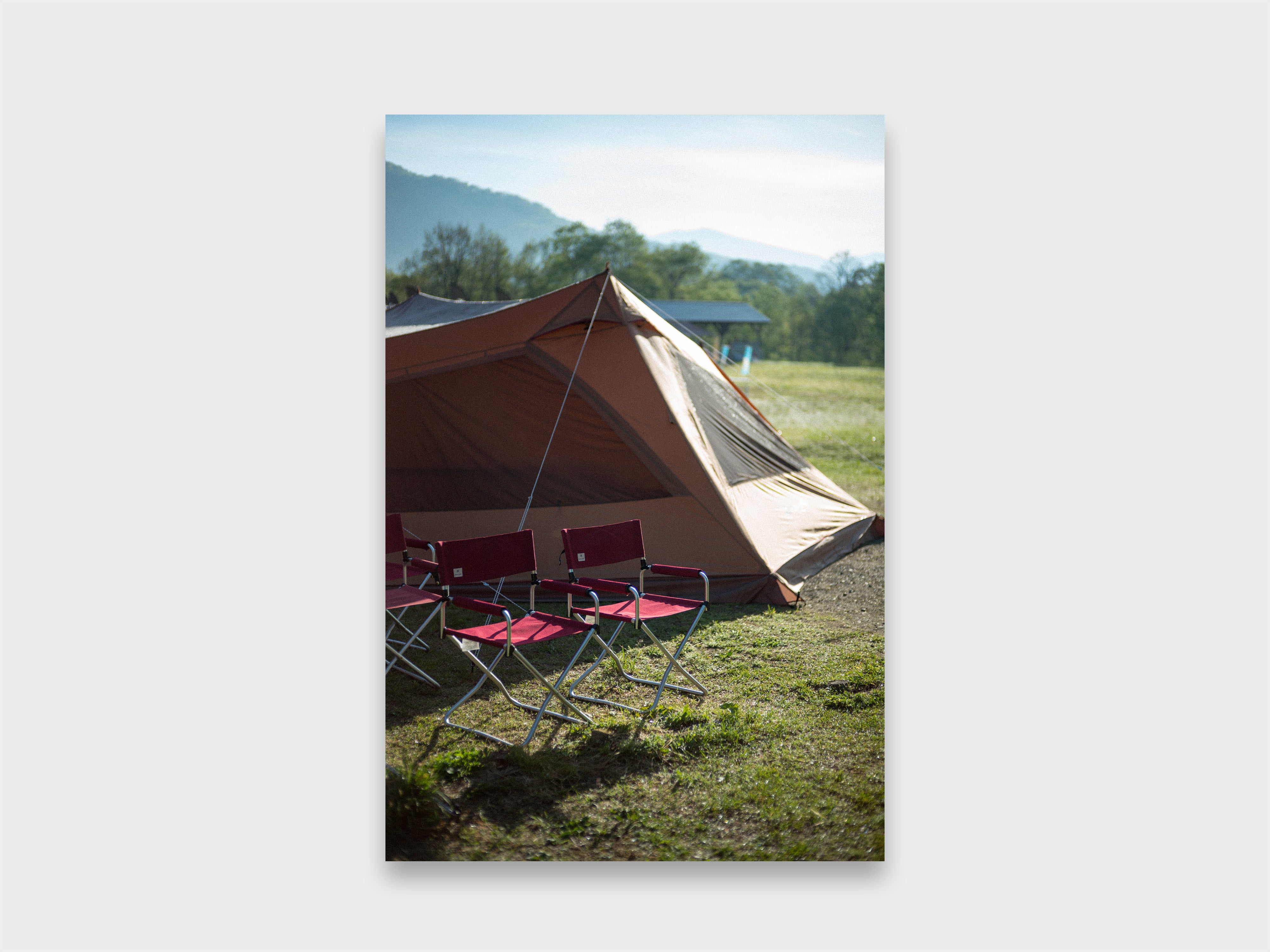 Snow peak discount red folding chair