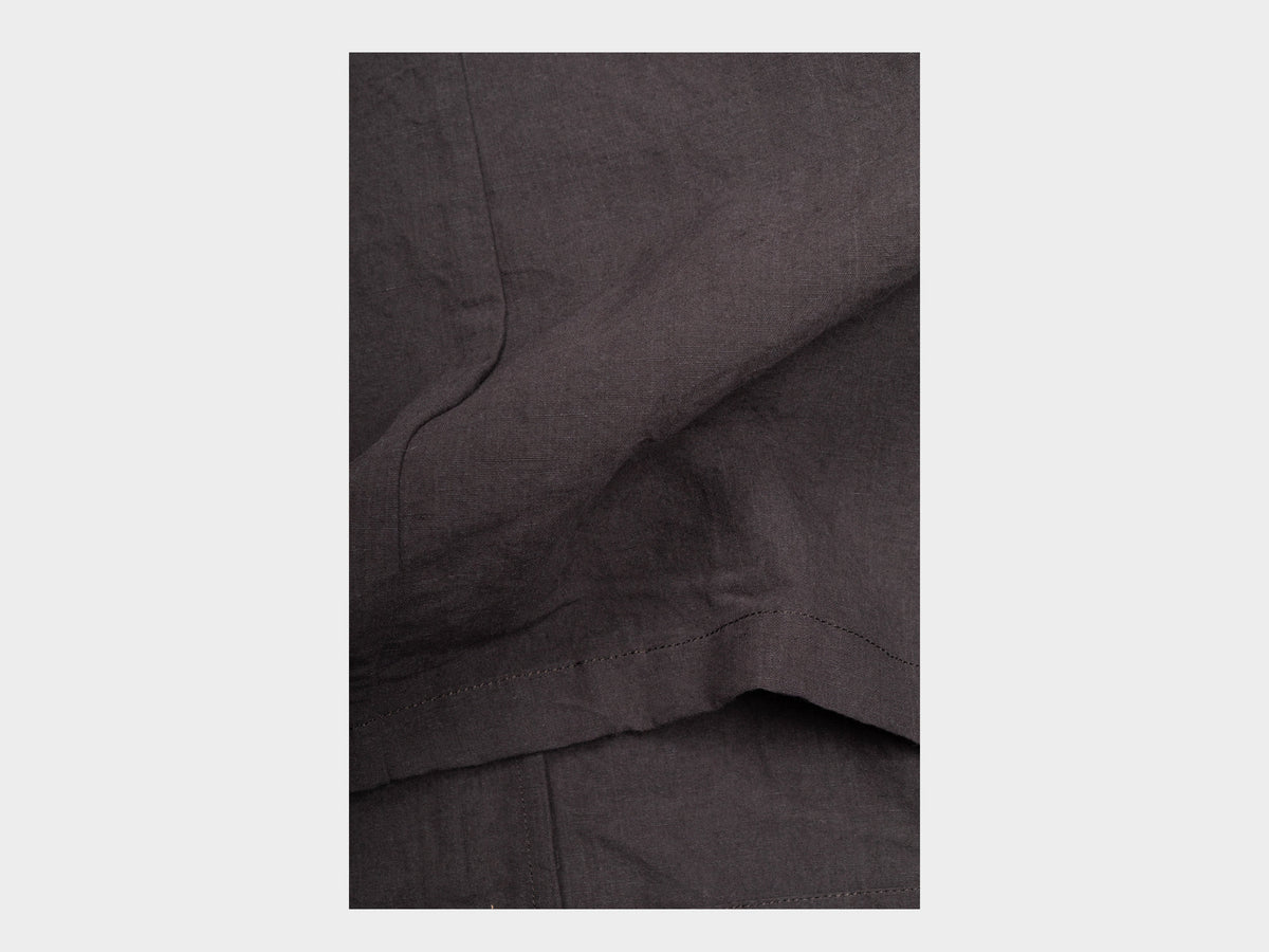 W-SPA5 "V Dress" Earth Linen