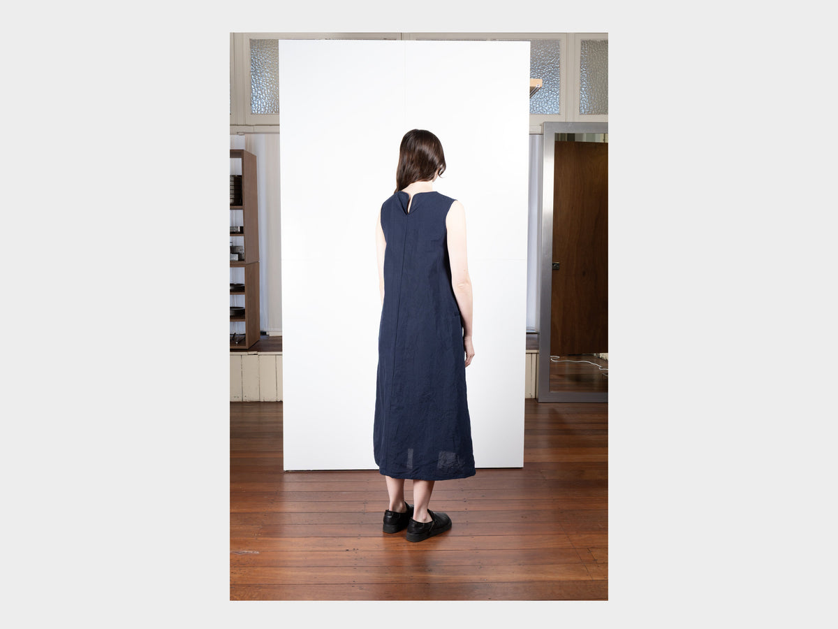 W-SPA5 "V Dress" Pacific Linen