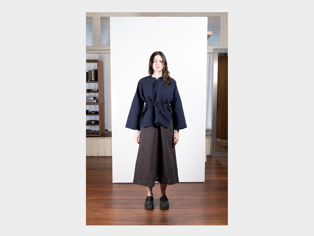 W-SPS7 "Cross Cardigan" Pacific Linen